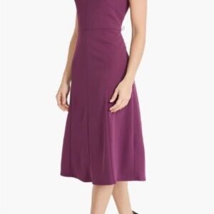 Maggy London Rich Purple Midi Dress